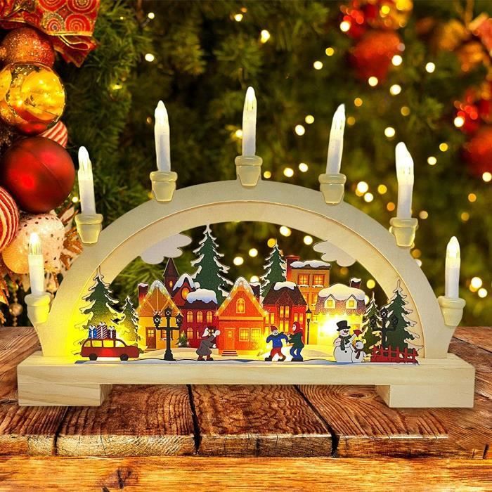 Village de noel en bois new arrivals