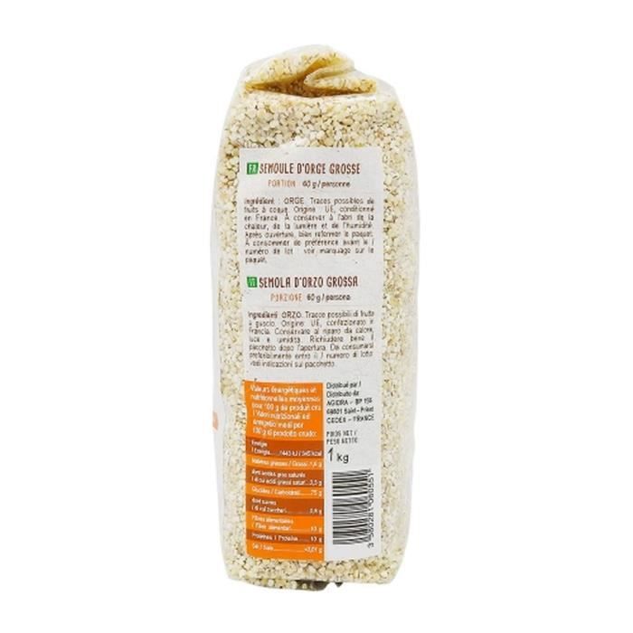 Lot 3x Semoule extra fine - Grain de Frais - paquet 1kg