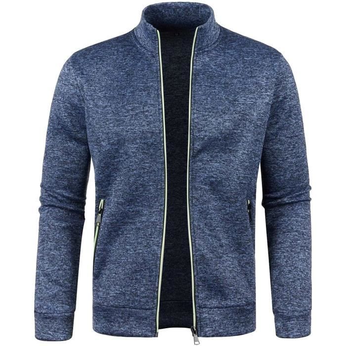 BLOUSON - PERFECTO - BOMBER Sweat-shirt pour homme avec fermeture ?�clair Veste polaire fine 