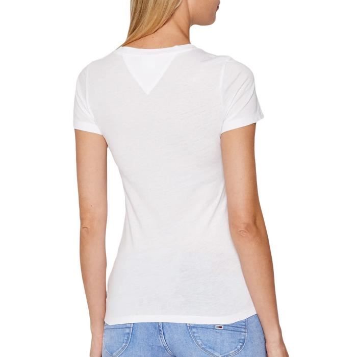 Tee shirt blanc femme tommy hilfiger shop