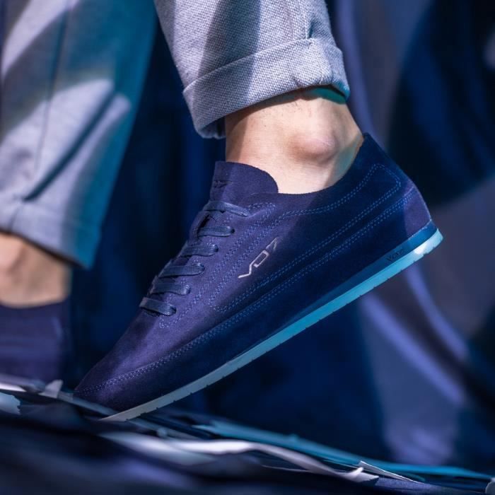 Sneakers VO7 Yacht Suede Navy Homme Cuir Confort Style