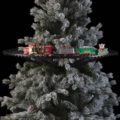 Train électrique De Noël Avec Lumière LED Et Fumée – Décoration Animée Pour Sapin, Idéal Pour Enfants 3 Ans Et +
