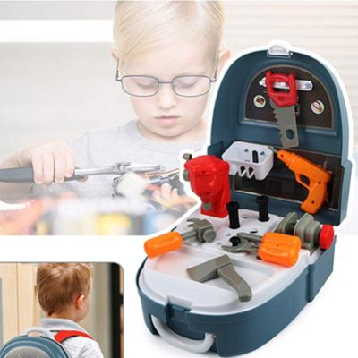Toi-Toys Set D'outils électriques Dans Un Sac à Dos, 21 Pcs