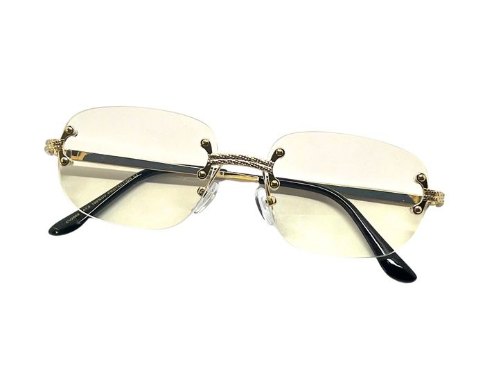 TYLER Lunettes Vue Ovale Quartier Doré Rond Round Shape Bijoux