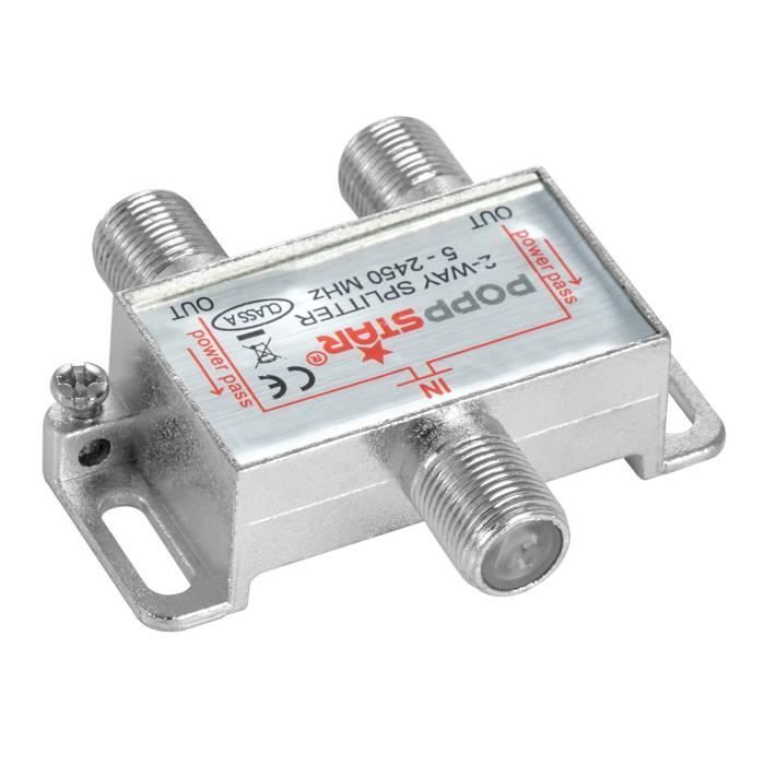 TronicXL Répartiteur Satellite 2 Voies 40 DB I Répartiteur D'antenne