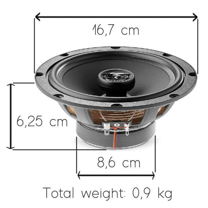 Enceintes Système 2 Voies Sinustec ST-165 16 Cm - 150W RMS / 300W Max, Haut-Parleurs Avec Tweeter Et Grille