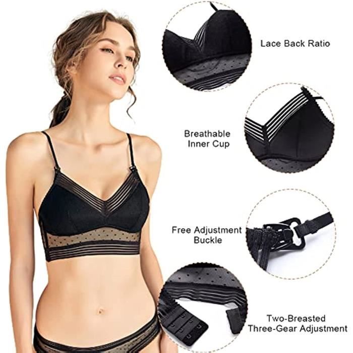 Soutien-Gorge Adhésif Push-Up Invisible - Dos Nu & Sans Bretelles - Silicone Réutilisable Avec 12 Cache-Tétons