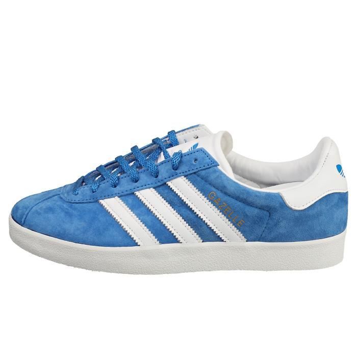 Baskets adidas GAZELLE 85 Homme 46 EU Bleu Boucle de serrage Plat Bleu blanc Cdiscount Chaussures