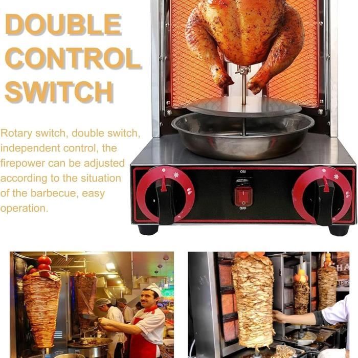 Luernas 3000W Shawarma Viande Grill Machine Doner Kebab Grille ...