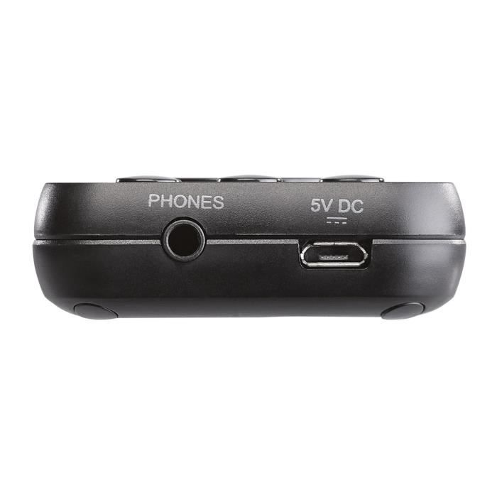 Radio Portable FM/DAB+ Bluetooth 5.0 – 1000mAh, 40 Stations, Écran LCD, Batterie Rechargeable