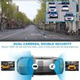 Caméra de Voiture Dashcam Avant et arrière, 3,6 Pouces Full HD 2K, Grand Angle 170 °, capteur G, WDR, Enregistrement en Boucle, Surv-3