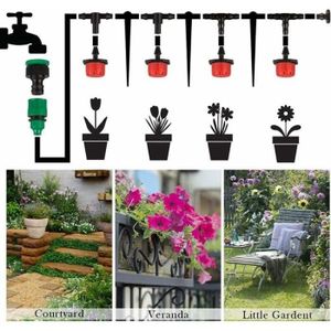 Gigicial Kit D'Arrosage Automatique Par Corde - 4 Pièces, Système Passif Pour Pots Et Jardinières, Idéal Pour Plantes D'Intérieur Et Balcon