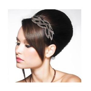 Bandeau Années 1920 Gatsby Strass & Plume Paon – Accessoire Coiffure Charleston Vintage