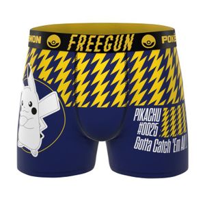 Boxer Pokémon Garçon - Coton Doux Taille 12/14 Ans | Caleçon Enfant Confortable