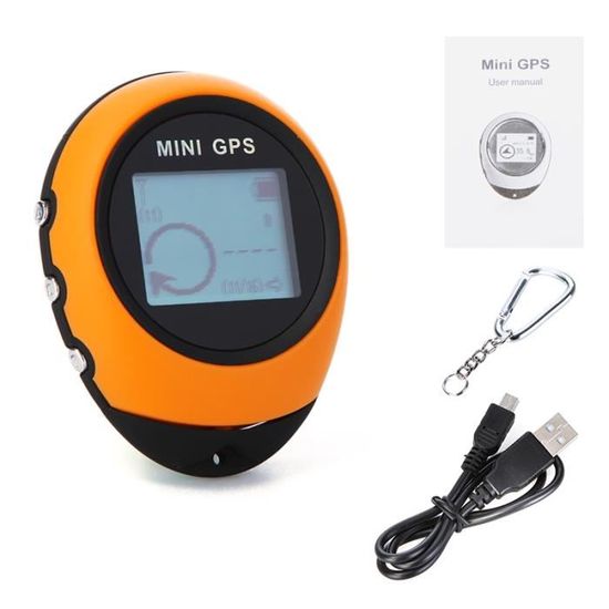 Jaune Dbloom PG03 Mini GPS de Poche idéal pour Le Camping et Les Sports en extérieur