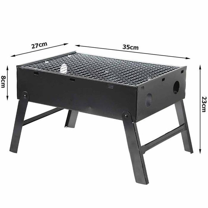 Barbecue Portable Rond Relaxdays 2,2 Kg – Léger Pour Camping, Pique-nique Et Nomade
