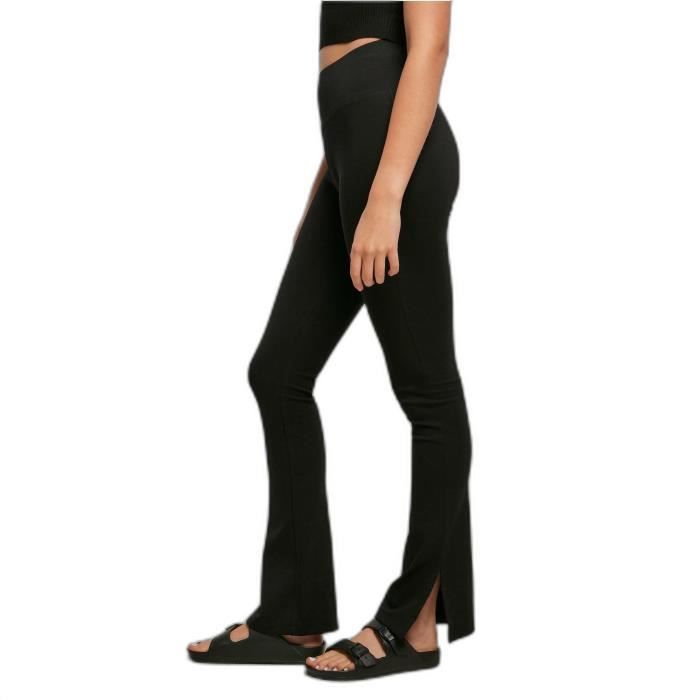 Legging taille haute fendu femme Urban Classics noir M Noir