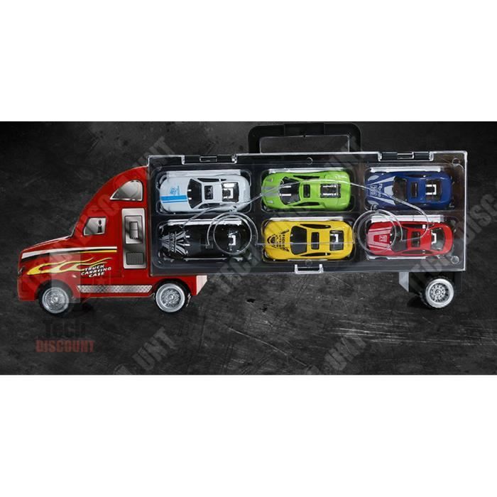 Camion Transporteur de Voitures avec 6 Mini Voitures en Métal Camion pour  Enfant Garçons Filles (Rouge) - Cdiscount Jeux - Jouets