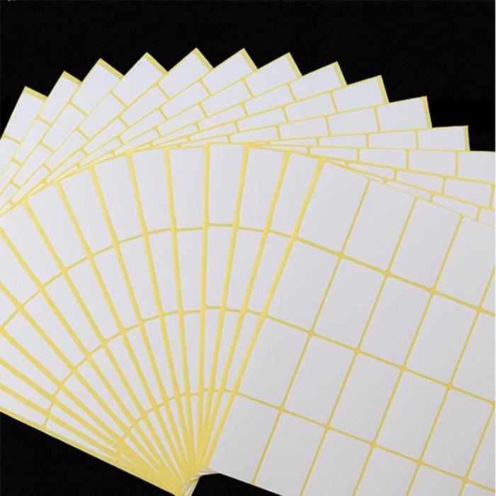 Papier Adhésif Durable 50 étiquettes Autocollantes Pour Dos De Classeur - Blanc 5,4x19 Cm - Organisation Bureau/école étiquettes Classification Fichiers