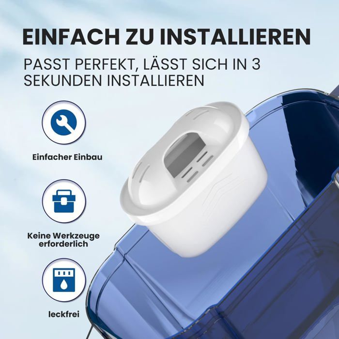 EVERSPRING Waterfilter Vervangend voor Brita Maxtra , Maxtra Plus, Mavea, Anna Duomax, 9 stuks EVERSPRING Waterfilter Vervangend voor Brita Maxtra , Maxtra Plus, Mavea, Anna Duomax, 9 stuks