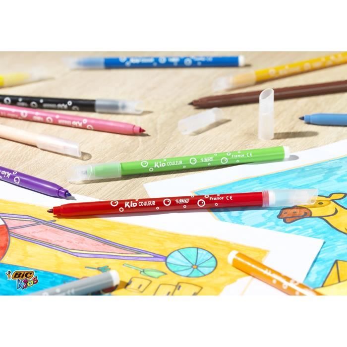 BIC Kids Boîte de Coloriage - 60 Crayons de Couleurs/60 Feutres de