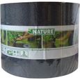 Bordure de jardin - NATURE - Noir - PE recyclé, épaisseur 3 mm - H15 cm x 10 m - 10 Ancres noires - H26,7 x 1,9 x 1,8cm-6