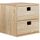 Cube de rangement en bois brut