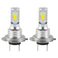 2 Pièces H7-3570 Kit D'ampoules de Phares LED Feux de Route / Croisement 80W 1500LM 6000K TOOYFUL-0