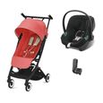 Poussette DUO LIBELLE Hibiscus Red ATON B2 Volcano Black_x000D_
_x000D_
Poussette Libelle_x000D_
_x000D_
Les + produit :_x000D_
_x00-0