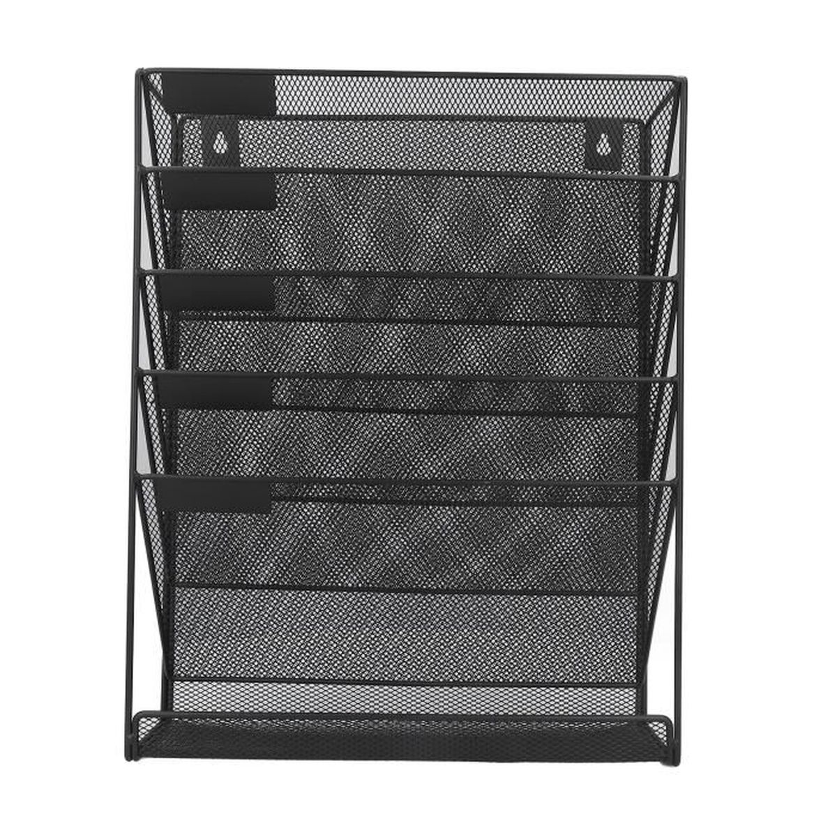 Porte-bijoux Mural Double Face Avec 48 Poches Et Crochets - 83x36 Cm - Noir - Rangement Pour Colliers, Boucles D'oreilles, Bagues