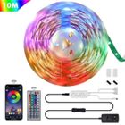 ACMETOP 10M Ruban LED Bluetooth, RGB 300 LED, 1pc Bande Lumineuse Flexible Multicolore,Télécommande Touche,Synchroniser Musique, Déco