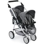 BAYER CHIC 2000 Le buggy Twinny pour poupées, Anthracite