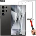 BOOLING Verre Trempé pour Samsung Galaxy S24 Ultra - 3 Pièces - Vitre de Protection Transparent Résistant 9H