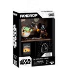 Figurine - FANDROP x STAR WARS - Mandalorian & Grogu - Vitrine avec scène culte + mini affiche - 18 cm