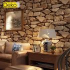 IDEKO Papier Peint trompe l'oeil aspect briques antiques 10 mètres* 0.53 mètre