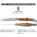 Couteau Pliant 12 cm TB TRISKEL palissandre Laguiole BOUGNA