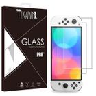 Tikawi x2 Verres trempés 9H Nintendo Switch OLED 7 Pouces (Modèle 2021) Protection Ecran Haute résistance - [Anti-traces] - Film x2