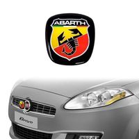 Autocollant 3D Abarth Officiel Remplacement Logo pour Fiat Bravo, Avant