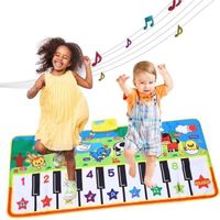 Tapis de danse, tapis de piano pour enfants couverture de clavier pour sol bébé musical tactile tapis de jeu