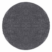 Teppium Tapis à poils longs tapis shaggy moderne monochrome tapis de salon à poils longs [Gris, 200 x 200 cm Rond] Ronde