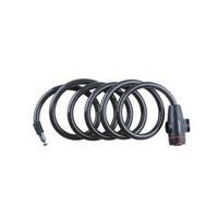 Cadenas de vélo - DUNLOP - Spirale de câble 1800 x 12 mm - Noir - Fil de cuivre et acier