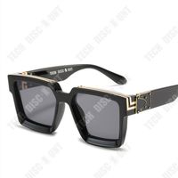 TD® Lunettes de soleil à grand cadre rétro à la mode de luxe léger lunettes de soleil pour hommes à la mode