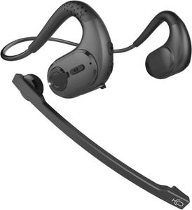 CASQUE - ÉCOUTEURS Casque Bluetooth 5.3 avec microphone amovible, cas