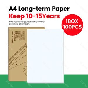 PAPIER THERMIQUE 10-15 ans papier 100 pièces-Possède un papier ther
