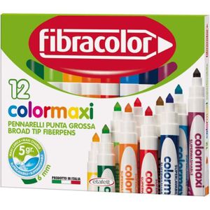 FIBRACOLOR 100 COLORI - Mallette 100 feutres pointe conique en 100 couleurs  différentes super lavables
