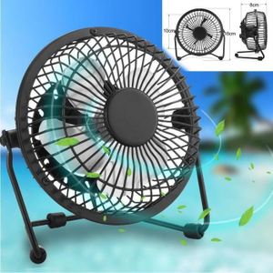 Mini Ventilateur M/étal,360 Degr/és Rotation Ventilateur USB de Bureau Portable Ventilateur Silencieux PC Aliment/é par USB Ordinateur Mac Ventilateur de Table pour Bureau Bleu