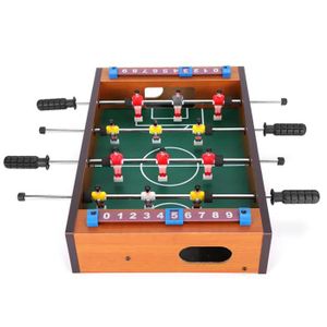 Mini Jeu de Babyfoot, Baby-foot Familial d'intérieur en Bois Massif et  Tiges Solides en Acier pour Enfants et Adultes HB003