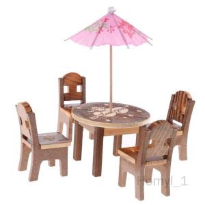 MAISON POUPÉE Chaise De Table Miniature En Bois, 6x6 Pièces, Pour Enfants, Jeu De Rôle, Jouets De Simulation