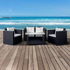 Salon De Jardin Resine Tressee Achat Vente Salon De Jardin