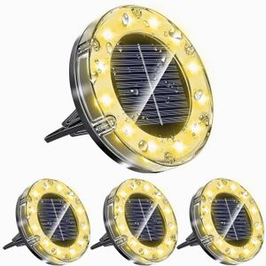 BALISE - BORNE SOLAIRE  Lampe Solaire Extérieur KENLUMO - 12 LEDs - Blanc 